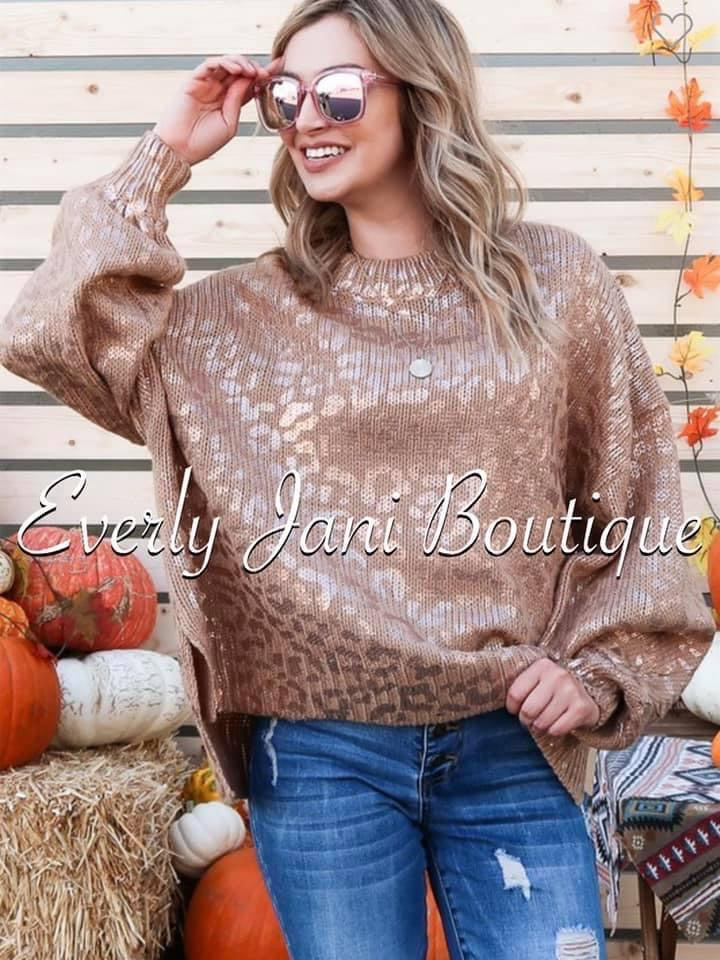 Oversized Leopard Top